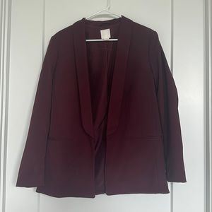H&M maroon size 10 blazer